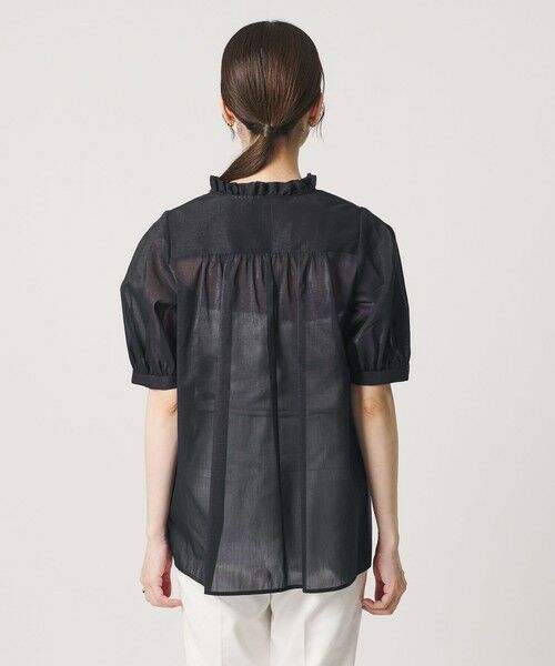 UNITED ARROWS / ユナイテッドアローズ シャツ・ブラウス | LINEAESSE Vネック パフブラウス ‐ウォッシャブル‐ | 詳細12