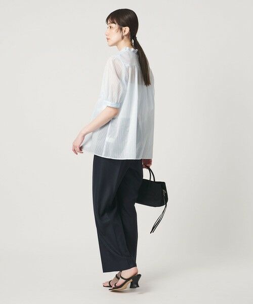 UNITED ARROWS / ユナイテッドアローズ シャツ・ブラウス | LINEAESSE Vネック パフブラウス ‐ウォッシャブル‐ | 詳細18
