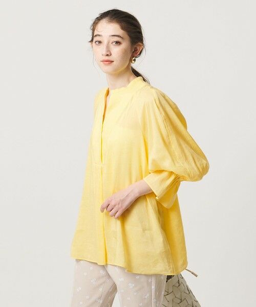 UNITED ARROWS / ユナイテッドアローズ シャツ・ブラウス | ラミー スキッパー Vネック ブラウス ‐ウォッシャブル‐ | 詳細1