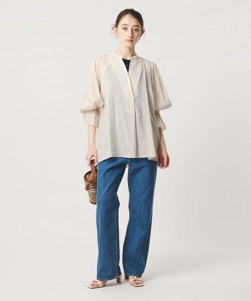 UNITED ARROWS / ユナイテッドアローズ シャツ・ブラウス | ラミー スキッパー Vネック ブラウス ‐ウォッシャブル‐ | 詳細16