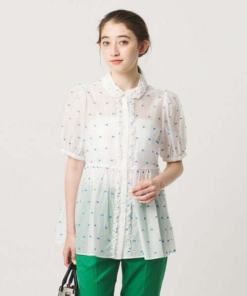 UNITED ARROWS / ユナイテッドアローズ シャツ・ブラウス | 2トーン ドット ジャガード シャツ | 詳細1