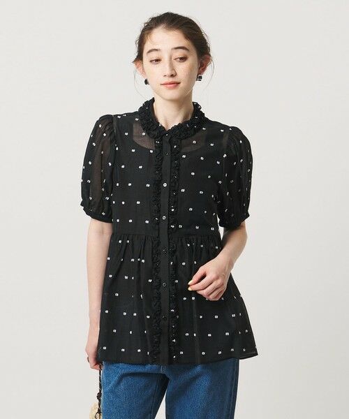 UNITED ARROWS / ユナイテッドアローズ シャツ・ブラウス | 2トーン ドット ジャガード シャツ | 詳細7