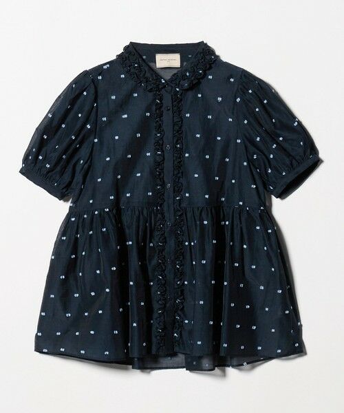UNITED ARROWS / ユナイテッドアローズ シャツ・ブラウス | 2トーン ドット ジャガード シャツ（NAVY）