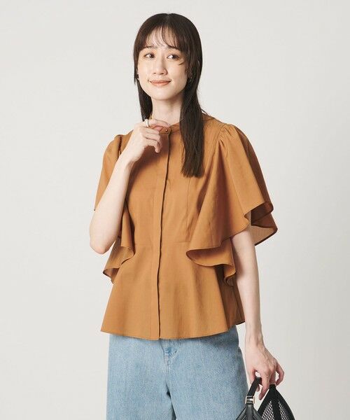 UNITED ARROWS / ユナイテッドアローズ シャツ・ブラウス | オーガンジー ペプラム フレア ブラウス ‐ウォッシャブル‐ | 詳細10