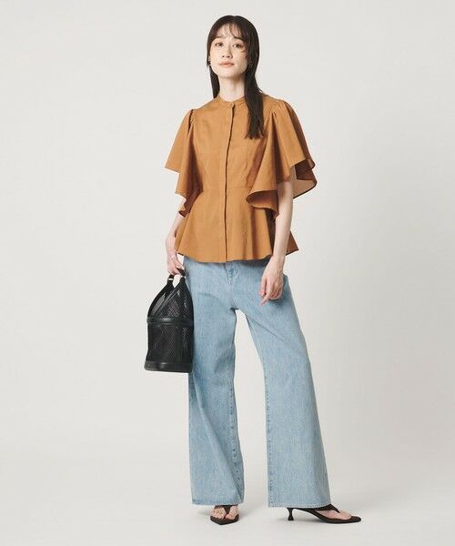 UNITED ARROWS / ユナイテッドアローズ シャツ・ブラウス | オーガンジー ペプラム フレア ブラウス ‐ウォッシャブル‐ | 詳細11