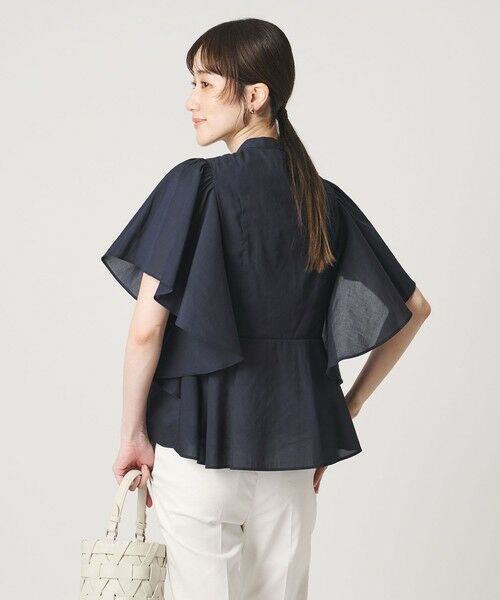 UNITED ARROWS / ユナイテッドアローズ シャツ・ブラウス | オーガンジー ペプラム フレア ブラウス ‐ウォッシャブル‐ | 詳細16