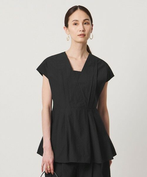 UNITED ARROWS / ユナイテッドアローズ シャツ・ブラウス | MANTECO POP フレンチスリーブ ブラウス（BLACK）