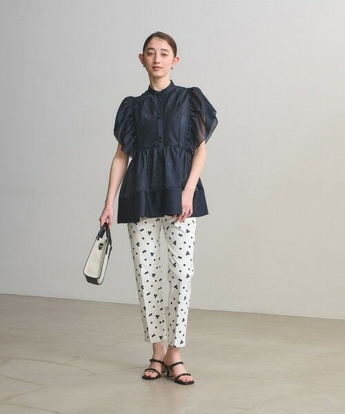 UNITED ARROWS / ユナイテッドアローズ シャツ・ブラウス | シルキー ギャザー フリルブラウス ‐ウォッシャブル‐ | 詳細11