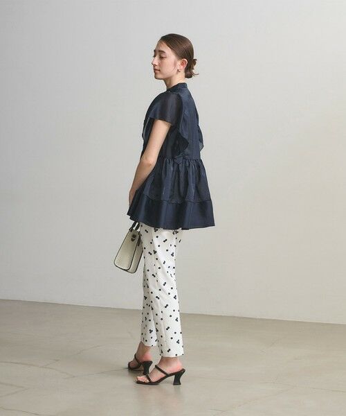UNITED ARROWS / ユナイテッドアローズ シャツ・ブラウス | シルキー ギャザー フリルブラウス ‐ウォッシャブル‐ | 詳細12