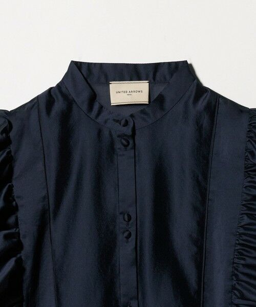 UNITED ARROWS / ユナイテッドアローズ シャツ・ブラウス | シルキー ギャザー フリルブラウス ‐ウォッシャブル‐ | 詳細18