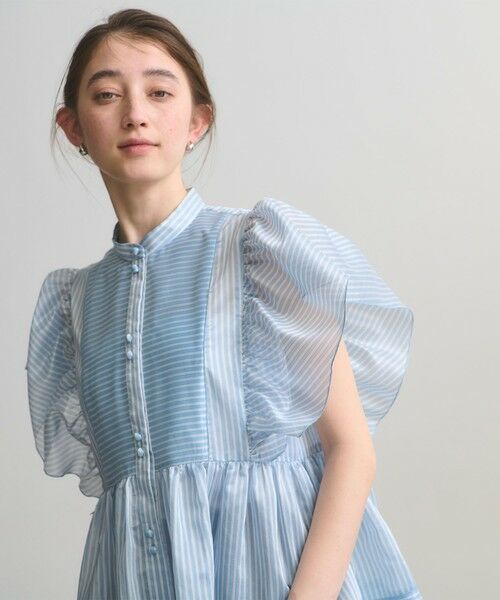 UNITED ARROWS / ユナイテッドアローズ シャツ・ブラウス | シルキー ギャザー フリルブラウス ‐ウォッシャブル‐ | 詳細13
