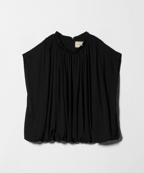 UNITED ARROWS / ユナイテッドアローズ カットソー | 天竺 ギャザー バルーン カットソー（BLACK）