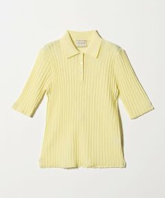 UNITED ARROWS / ユナイテッドアローズ ニット・セーター | シアー リブ ポロニット ‐ウォッシャブル‐