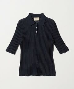 UNITED ARROWS / ユナイテッドアローズ ニット・セーター | シアー リブ ポロニット ‐ウォッシャブル‐
