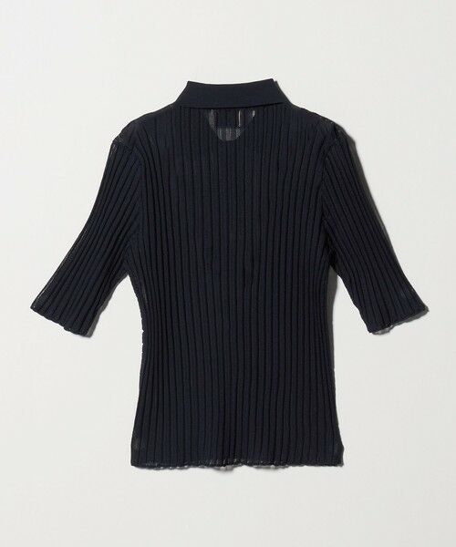 UNITED ARROWS / ユナイテッドアローズ ニット・セーター | シアー リブ ポロニット ‐ウォッシャブル‐ | 詳細5