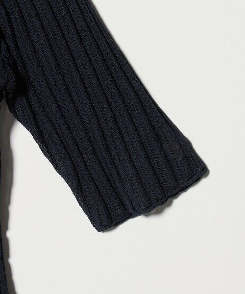 UNITED ARROWS / ユナイテッドアローズ ニット・セーター | シアー リブ ポロニット ‐ウォッシャブル‐ | 詳細7