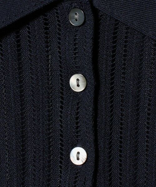 UNITED ARROWS / ユナイテッドアローズ ニット・セーター | シアー リブ ポロニット ‐ウォッシャブル‐ | 詳細9