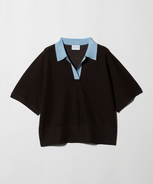UNITED ARROWS / ユナイテッドアローズ ニット・セーター | スキッパー ドルマンスリーブ ニット ‐ウォッシャブル‐（DK.BROWN）