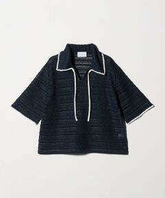 UNITED ARROWS / ユナイテッドアローズ ニット・セーター | アイレット バイカラー ニット