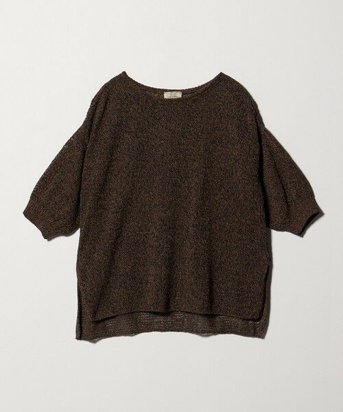 UNITED ARROWS / ユナイテッドアローズ ニット・セーター | ペーパー プルオーバー ニット（DK.BROWN）