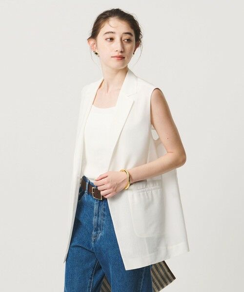 UNITED ARROWS / ユナイテッドアローズ ベスト | シアー ミドル ベスト ‐ウォッシャブル‐ | 詳細1