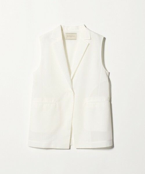 UNITED ARROWS / ユナイテッドアローズ ベスト | シアー ミドル ベスト ‐ウォッシャブル‐（OFF WHITE）