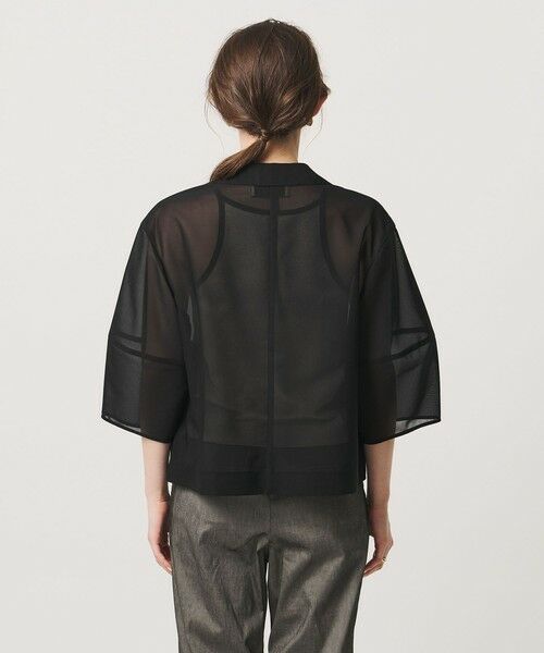 UNITED ARROWS / ユナイテッドアローズ テーラードジャケット | シアー ショート ジャケット ‐ウォッシャブル‐ | 詳細11