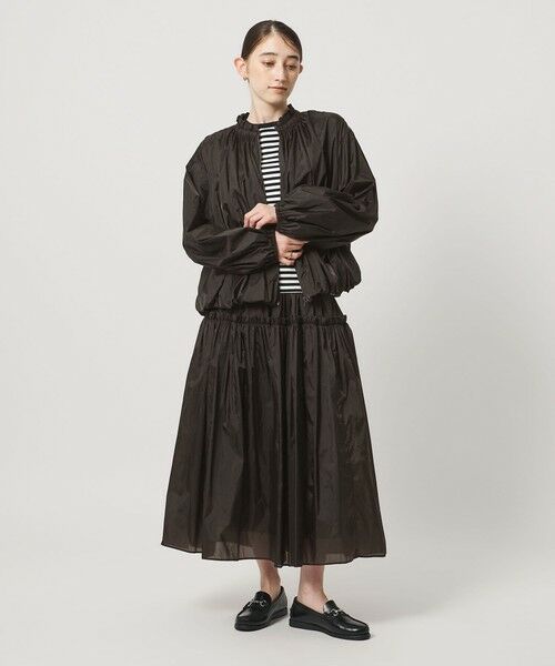 UNITED ARROWS / ユナイテッドアローズ ロング・マキシ丈スカート | シアー タフタ ギャザースカート ‐はっ水 ウォッシャブル‐ | 詳細2