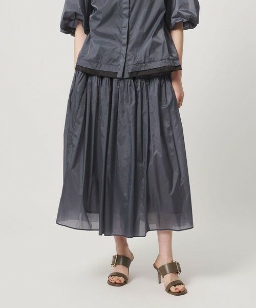 UNITED ARROWS / ユナイテッドアローズ ロング・マキシ丈スカート | シアー タフタ ギャザースカート ‐はっ水 ウォッシャブル‐ | 詳細8