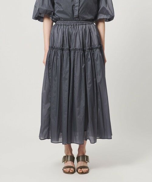 UNITED ARROWS / ユナイテッドアローズ ロング・マキシ丈スカート | シアー タフタ ギャザースカート ‐はっ水 ウォッシャブル‐ | 詳細11