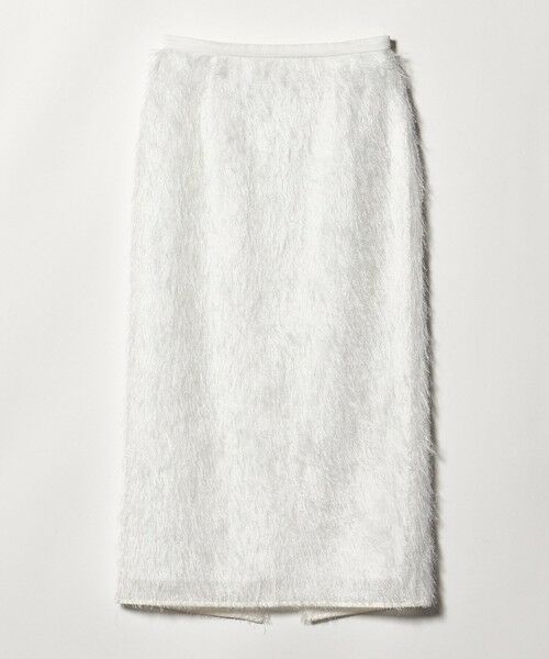 UNITED ARROWS / ユナイテッドアローズ ミニ・ひざ丈スカート | フリンジ タイトスカート（WHITE）