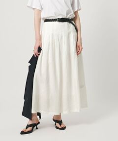 UNITED ARROWS / ユナイテッドアローズ ロング・マキシ丈スカート | リネン タック ロングスカート ‐ウォッシャブル‐