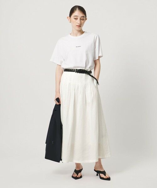 UNITED ARROWS / ユナイテッドアローズ ロング・マキシ丈スカート | リネン タック ロングスカート ‐ウォッシャブル‐ | 詳細1