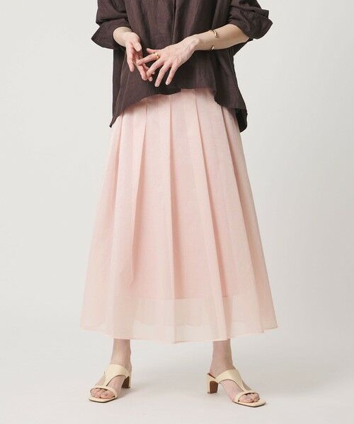 UNITED ARROWS / ユナイテッドアローズ ロング・マキシ丈スカート | LINEAESSE シアー スカート ‐ウォッシャブル‐ | 詳細1