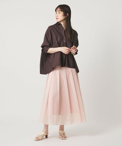 UNITED ARROWS / ユナイテッドアローズ ロング・マキシ丈スカート | LINEAESSE シアー スカート ‐ウォッシャブル‐ | 詳細2