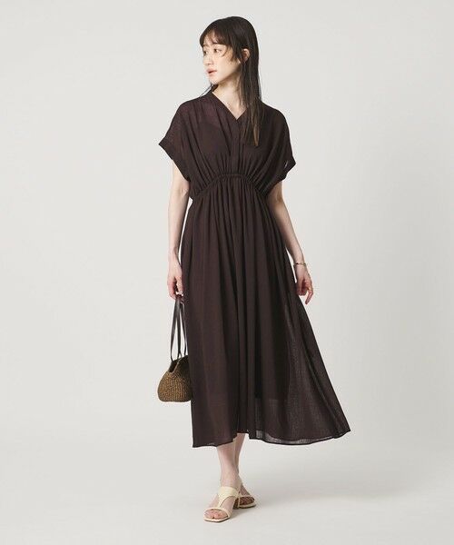UNITED ARROWS / ユナイテッドアローズ ロング・マキシ丈ワンピース | スラブ シアー ワンピース ‐ウォッシャブル‐ | 詳細8
