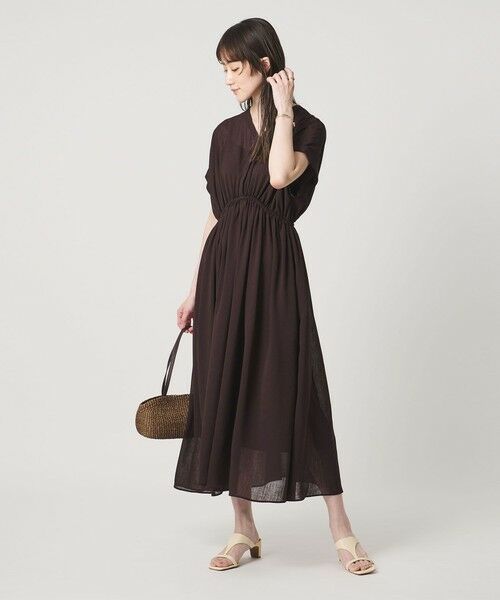 UNITED ARROWS / ユナイテッドアローズ ロング・マキシ丈ワンピース | スラブ シアー ワンピース ‐ウォッシャブル‐ | 詳細9