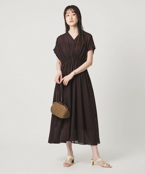 UNITED ARROWS / ユナイテッドアローズ ロング・マキシ丈ワンピース | スラブ シアー ワンピース ‐ウォッシャブル‐ | 詳細10