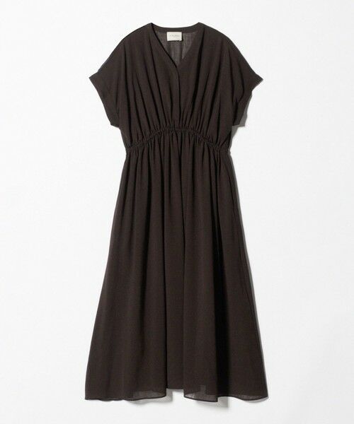 UNITED ARROWS / ユナイテッドアローズ ロング・マキシ丈ワンピース | スラブ シアー ワンピース ‐ウォッシャブル‐（DK.BROWN）