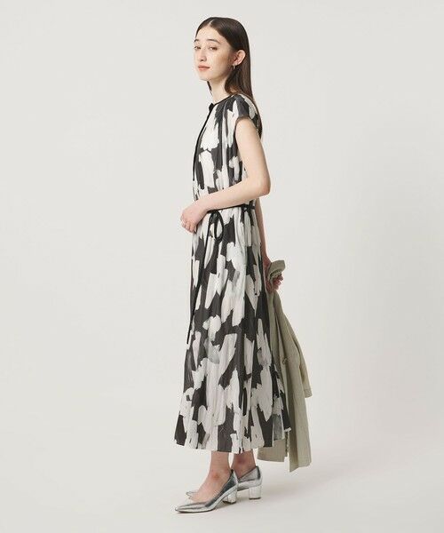 UNITED ARROWS / ユナイテッドアローズ ロング・マキシ丈ワンピース | Spiree ギャザー フレンチスリーブ ワンピース | 詳細5