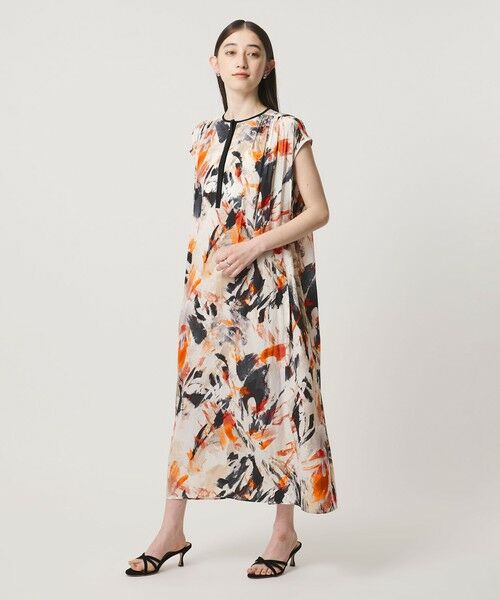 UNITED ARROWS / ユナイテッドアローズ ロング・マキシ丈ワンピース | Spiree ギャザー フレンチスリーブ ワンピース | 詳細11