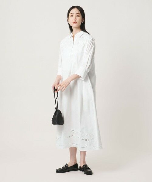 UNITED ARROWS / ユナイテッドアローズ ロング・マキシ丈ワンピース | カットワーク シャツワンピース | 詳細2