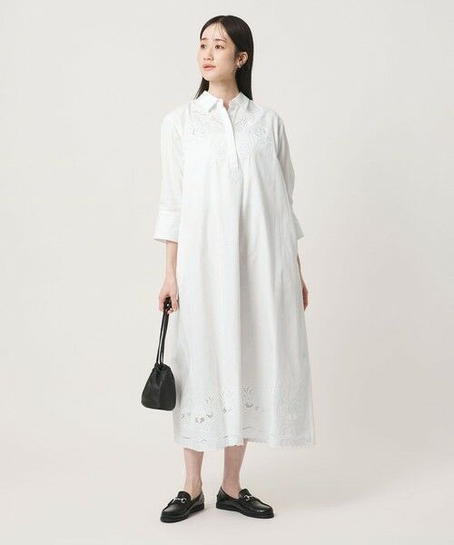 UNITED ARROWS / ユナイテッドアローズ ロング・マキシ丈ワンピース | カットワーク シャツワンピース | 詳細3