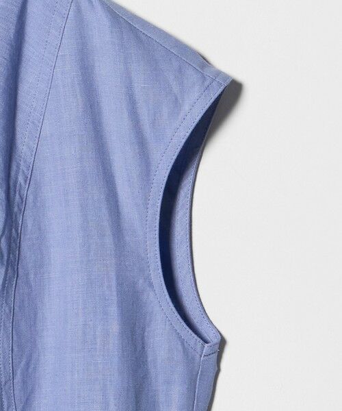 UNITED ARROWS / ユナイテッドアローズ ロング・マキシ丈ワンピース | リネン シャーリング スキッパー ワンピース ‐ウォッシャブル‐ | 詳細21