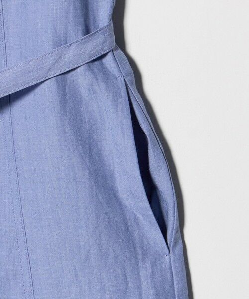 UNITED ARROWS / ユナイテッドアローズ ロング・マキシ丈ワンピース | リネン シャーリング スキッパー ワンピース ‐ウォッシャブル‐ | 詳細23