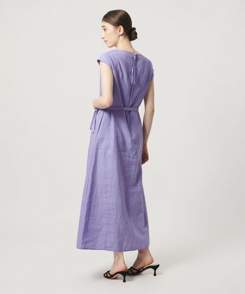 UNITED ARROWS / ユナイテッドアローズ ロング・マキシ丈ワンピース | リネン シャーリング スキッパー ワンピース ‐ウォッシャブル‐ | 詳細14