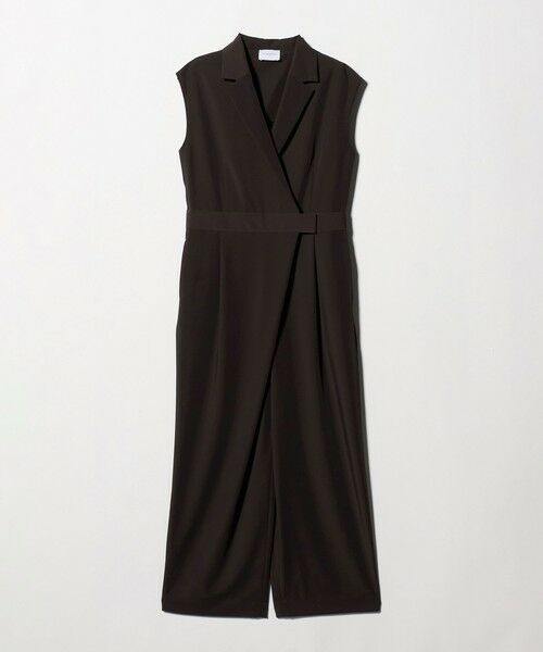 UNITED ARROWS / ユナイテッドアローズ サロペット・オールインワン | ツイル オールインワン ‐ストレッチ 防シワ 接触冷感‐（DK.BROWN）
