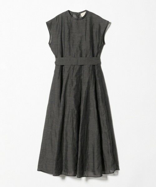 UNITED ARROWS / ユナイテッドアローズ ロング・マキシ丈ワンピース | フレンチスリーブ ワンピース ‐ウォッシャブル‐（DK.BROWN）