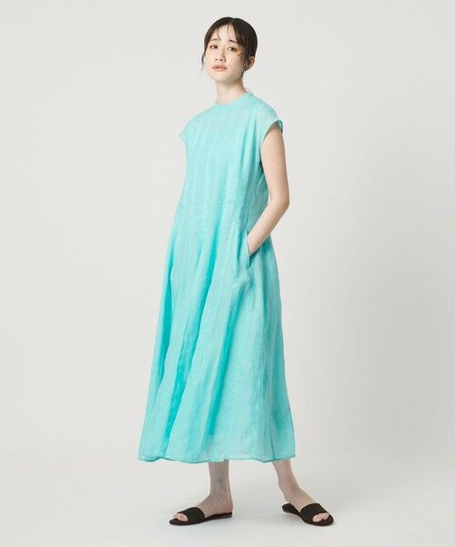 UNITED ARROWS / ユナイテッドアローズ ロング・マキシ丈ワンピース | フレンチスリーブ ワンピース ‐ウォッシャブル‐ | 詳細25