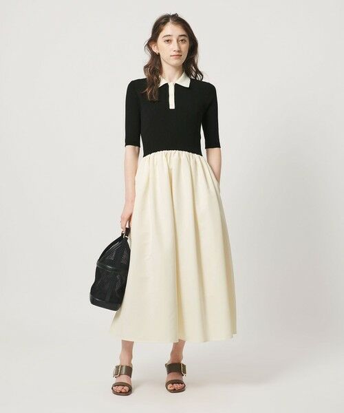 UNITED ARROWS / ユナイテッドアローズ ロング・マキシ丈ワンピース | フィット&フレア ポロワンピース ‐ウォッシャブル‐ | 詳細1